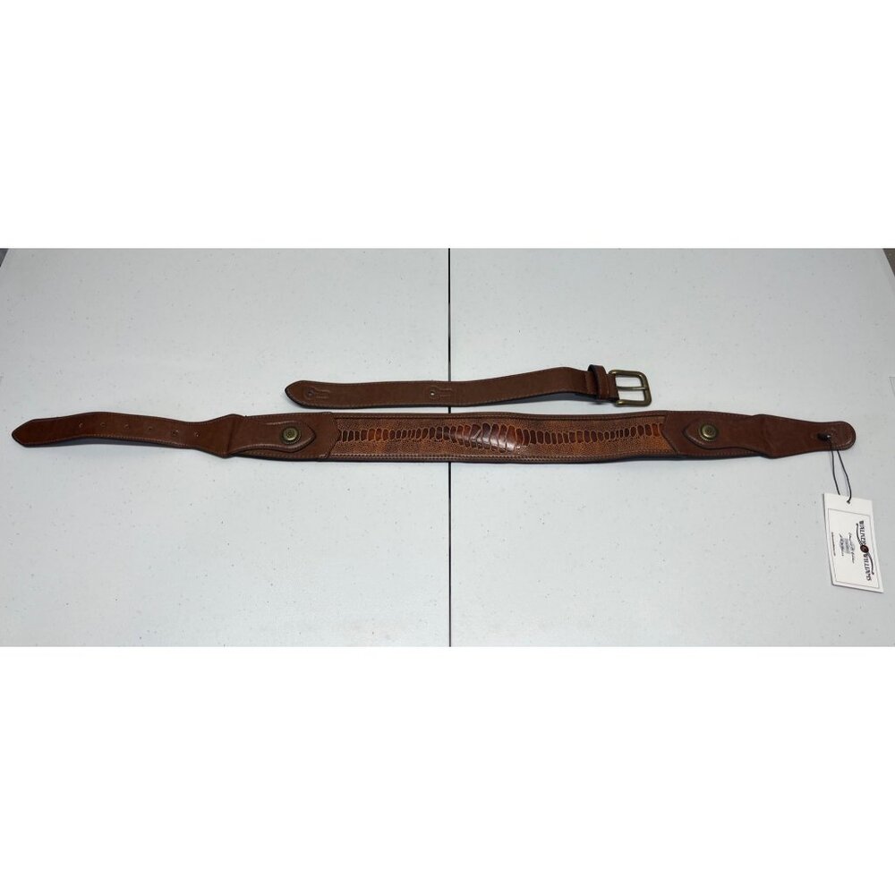 Brown Leather Adjustable Guitar Strap